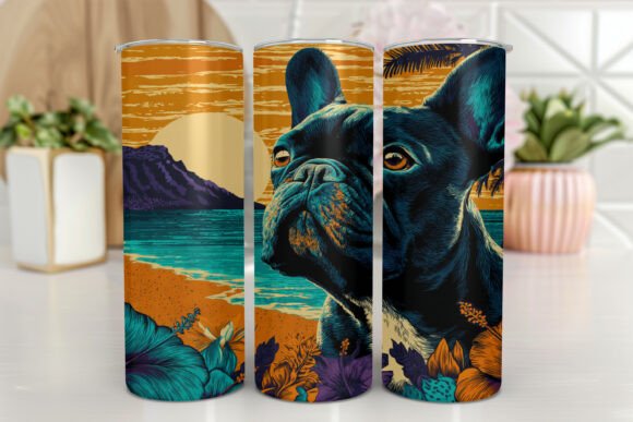 Bulldog Dog Mom Tumbler Wrap: A Graphics Asset for Brand Personality