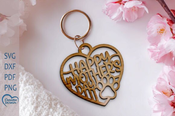 Dog Mom Keychain: A Laser-Cut Design for Handmade Business Success