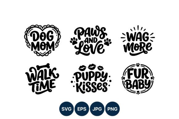Dog Mom Paws Love Vector: A Charming Design Asset for Creative Projects