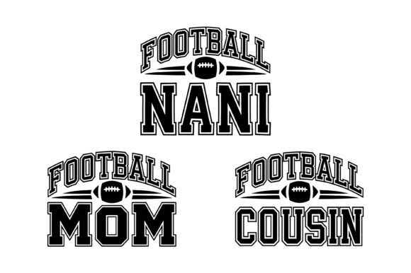 Football Family Fan Bundle: A Versatile Graphic Design Asset for T-Shirt Designs