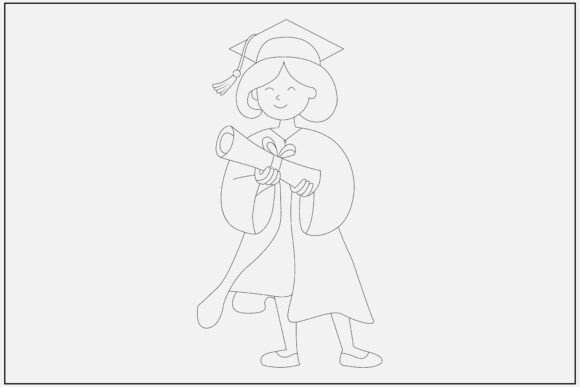 Mom Graduation Cap Line Art: A Versatile Graphic Design Asset for Creative Branding
