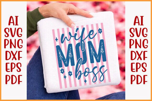 Preppy Mom Shirt PNG, Wife Mom Boss PNG: A Graphic Design Asset Review for Digital Sellers