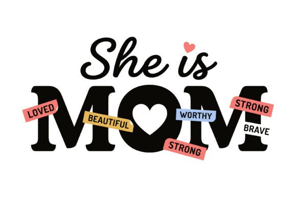 She Is Mom: A Heartfelt Embroidery Design for Real Projects
